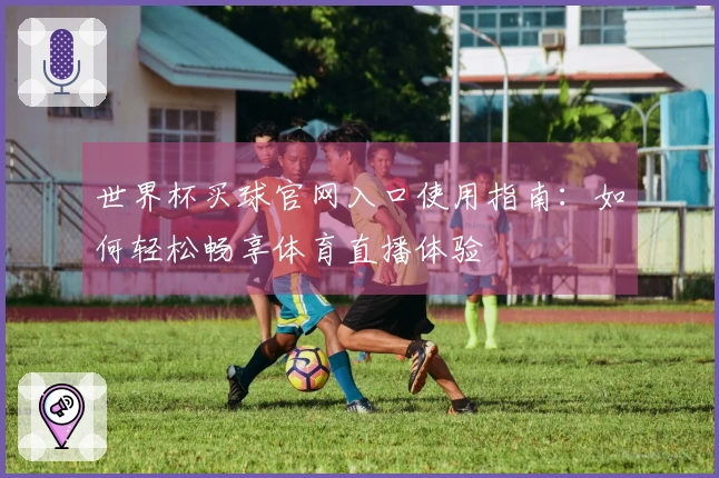 世界杯买球官网入口使用指南：如何轻松畅享体育直播体验